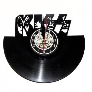 KISS Rock Band Laser Cut Vinyl Record Wall Clock